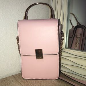 Aldo Crossbody Purse Pink/Gold